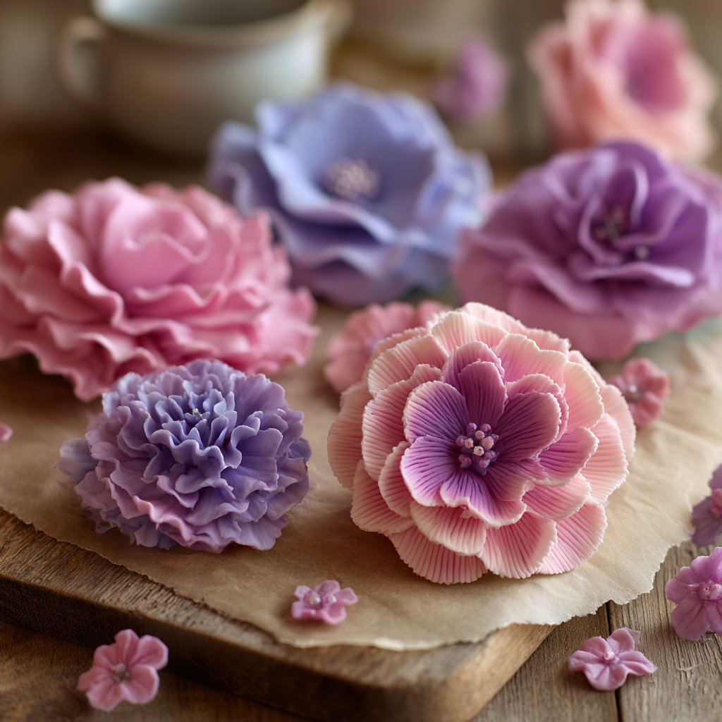 Decorative Fondant Flower Techniques