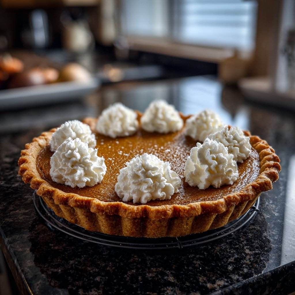 Festive Spiced Pumpkin Pie