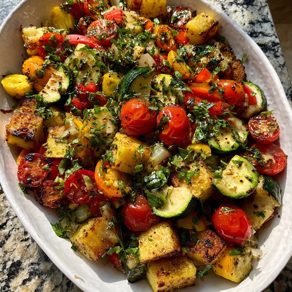 Healthy Lemon Herb Grilled Veggies