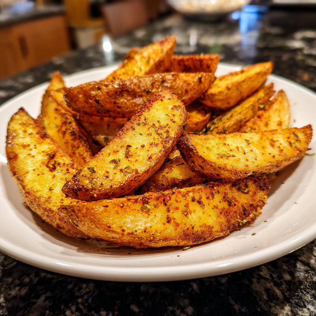 Spicy Airfryer Potato Wedges