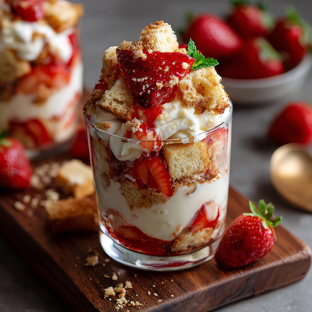 Easy Strawberry Shortcake Parfaits