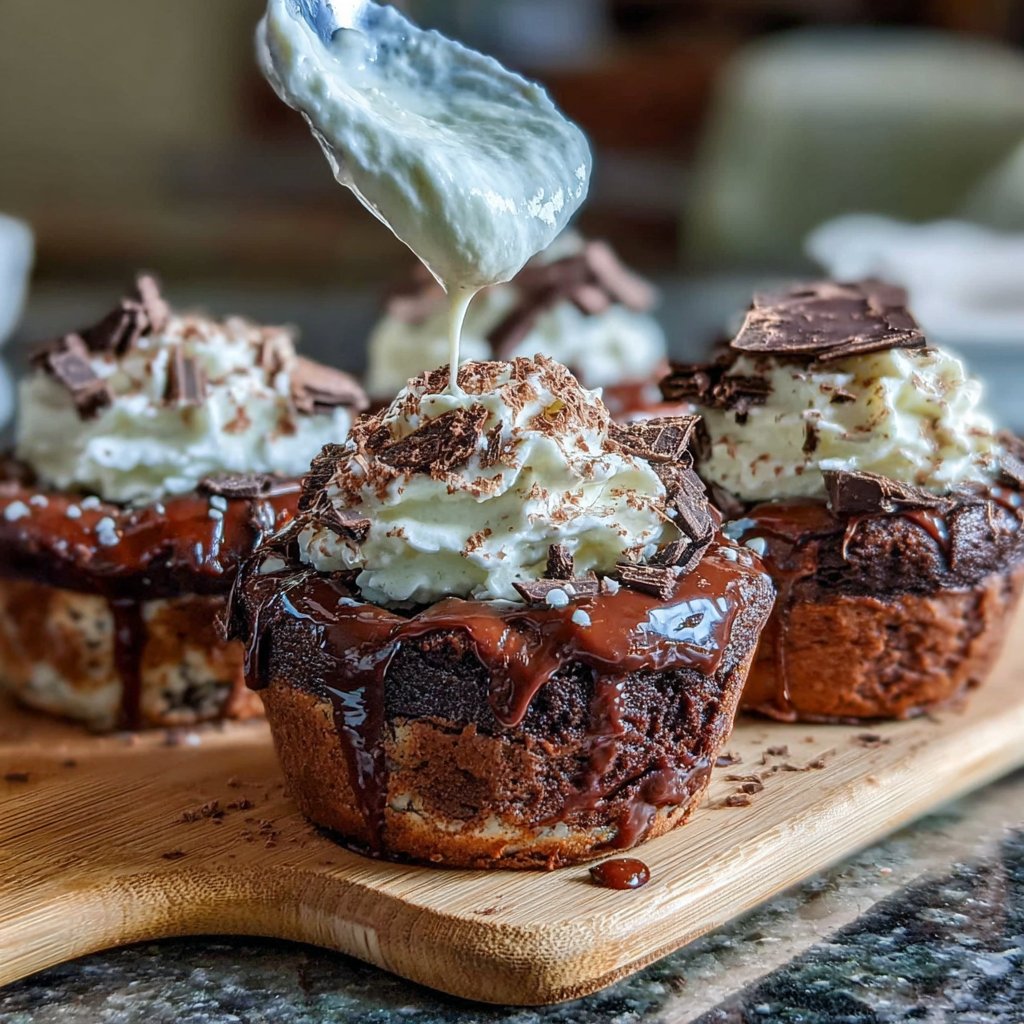Creamy Chocolate Brownie Cups