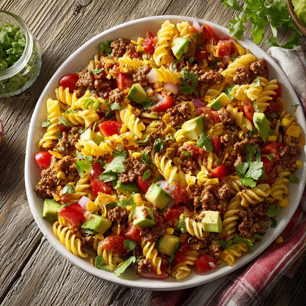 Taco Pasta Salad Platter